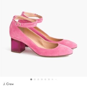 J. Crew Pink Block Heel Shoes